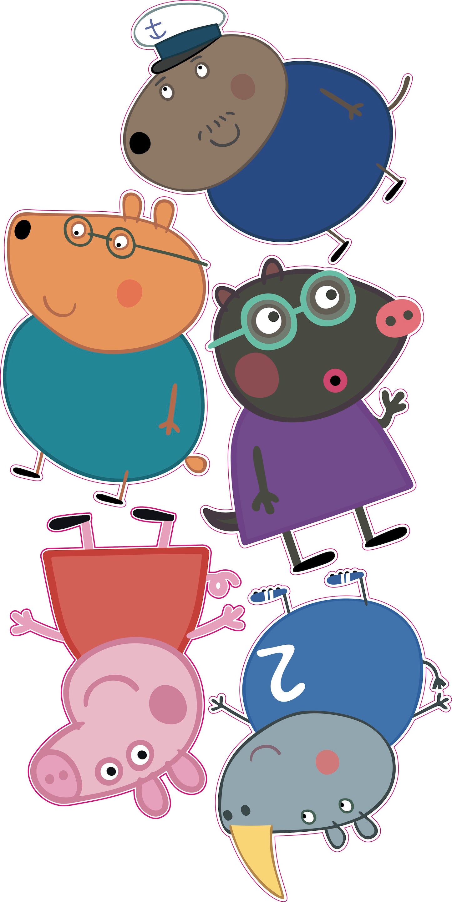 Uzlīmes Peppa Pig (Sienas uzlīmes, wall stickers) - MuseEffect